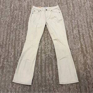 Levi Strauss Signature Stretch Bootcut Jeans Women's Size 10 Long Beige/Khaki